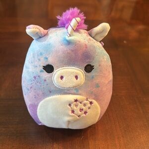 Squishmallows Valentines Squad Ronisia Unicorn 5"